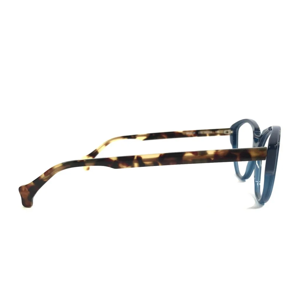 PLM Creation Eyeglasses Frames DIVA VI 239 Blue Tortoise Cat Eye 55-14-145